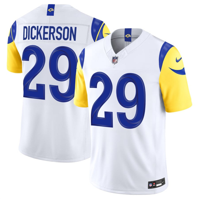 Men's White Los Angeles Rams #29 Eric Dickerson 2026 F.U.S.E. Vapor Limited Stitched Football Jersey